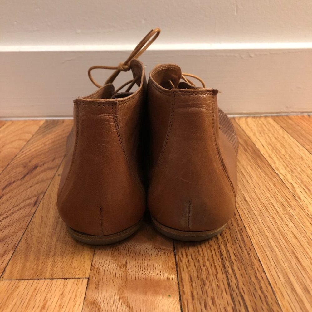 Gregory's Handmade Woven Leather Flats in Tan - Picture 5 of 6
